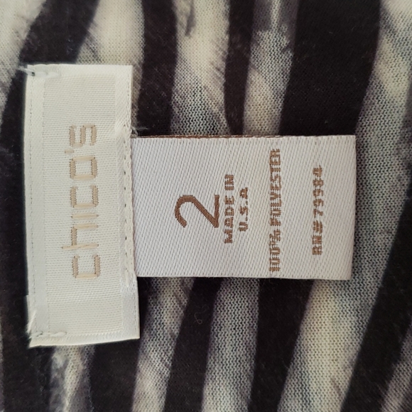 Rhinestone Floral Top. Stripes Zebra Flowers - Picture 7 of 10